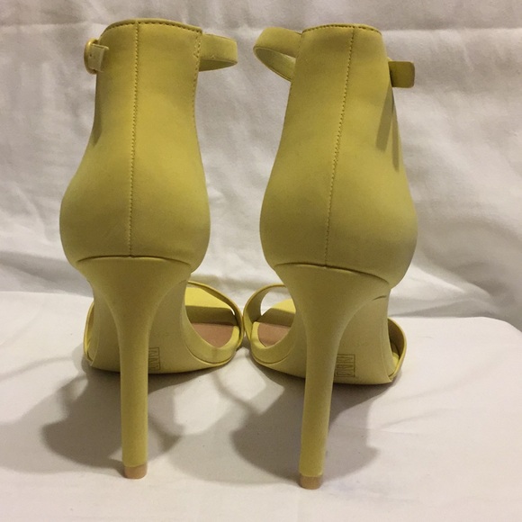Yellow Ankle Strap Heel Sandal - Picture 4 of 5